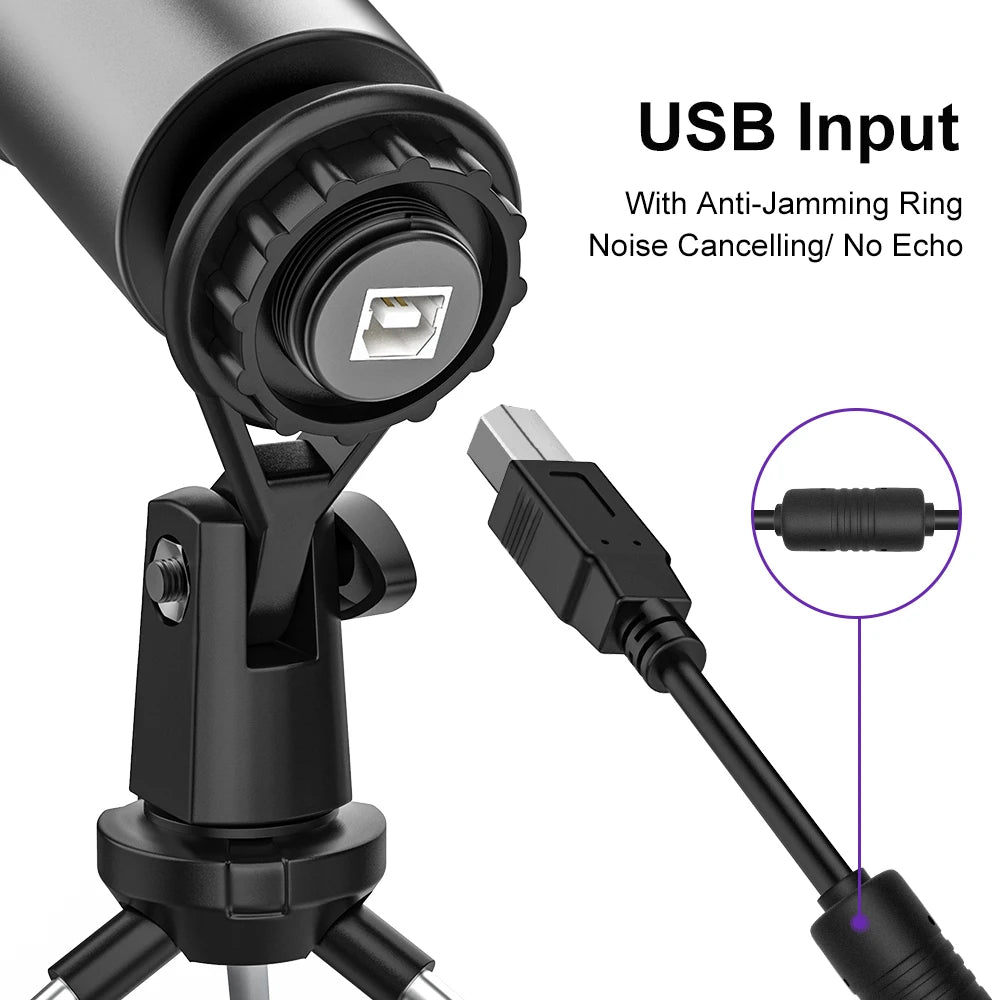 USB Condenser Mic New Bee DM18 - Pro Streaming & Recording